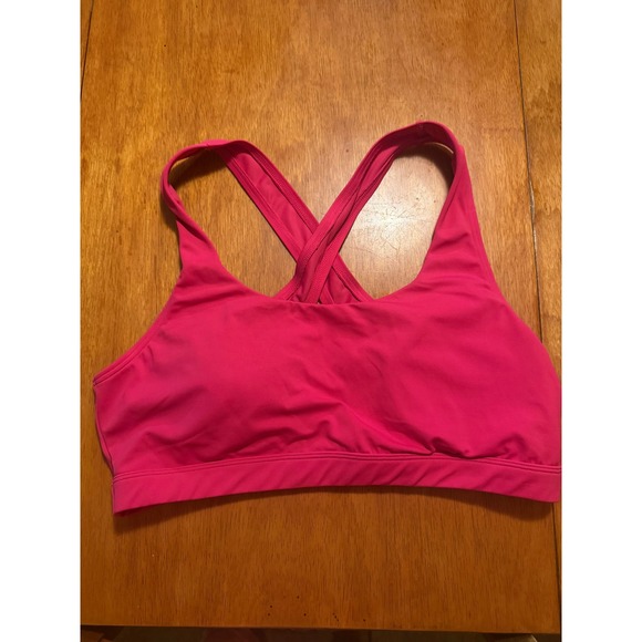 Maurices Other - Maurices Womens Pink Crisscross Back Sports Bra Size 1X Activewear M005001